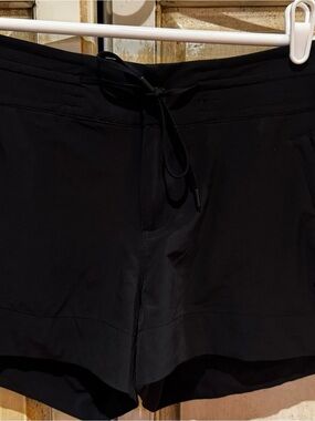 Athleta Black Shorts with Zippered Pockets